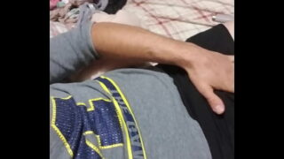 Crossdressing in neighbors bedroom.  Bras panties dildos