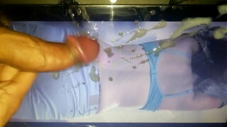 Desigf3 destroyed and jizzed with cum bath