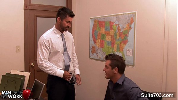 Horny gay gets ass fucked at interview 9 min