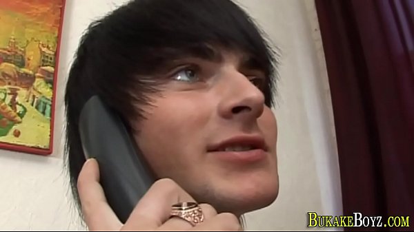 Fingered twink gets jizz