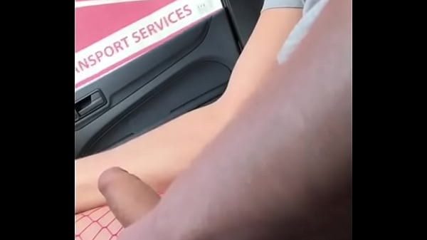 Amateur Crossdresser flashing truckers on the highway