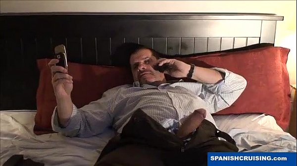 Horny bear jerking off