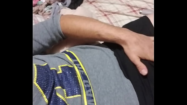 Crossdressing in neighbors bedroom.  Bras panties dildos