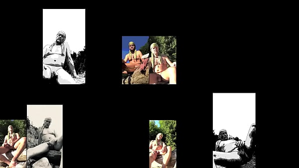 daddy bear stimulating himself in public