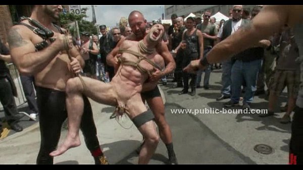 Gay hunk in leash spanking and t. in extreme gay gangbang sex
