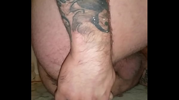 Huge dildos and fisting his own ass
