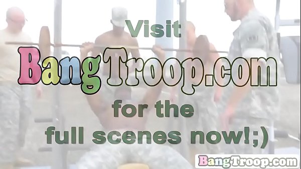 Muscular military guys anal cool off