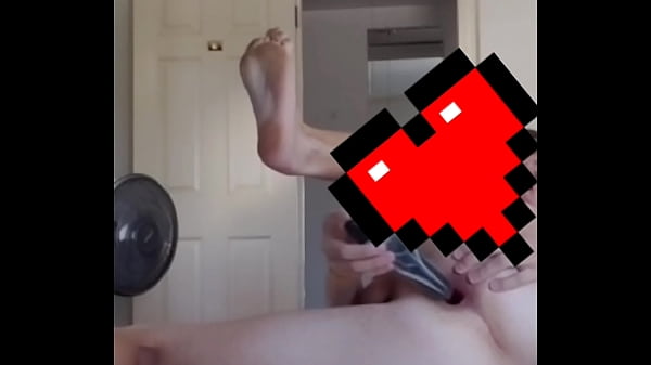 Skinny twink stretches and gapes his tight asshole