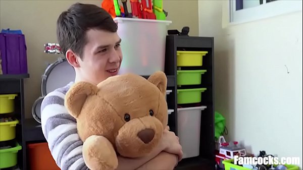 step Dad Buys Son Fuck Bear & Helps Him Fuck It
