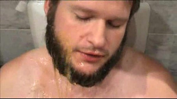 step Daddy pissing on son in the bathroom