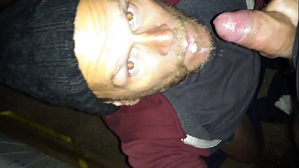 sucking Russian delivery guy in his truck first time