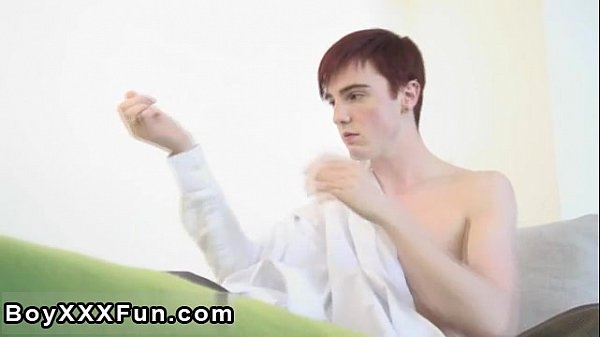 Gay sex EMO Boy Henderson gets home from his job, lays down on the