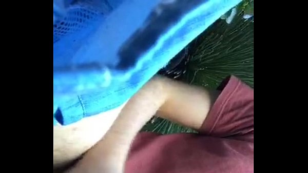 Gay teen wank & cum in public park