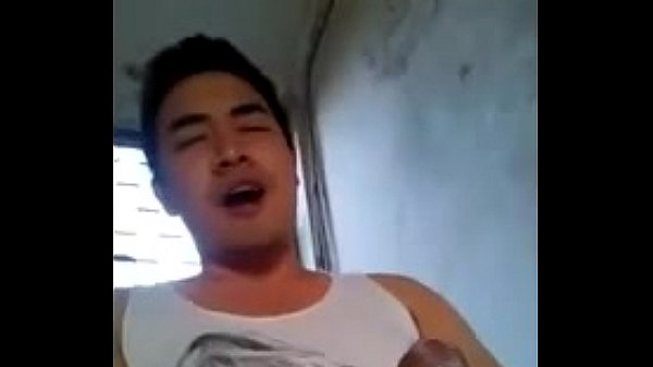 handsome asian man cum shot