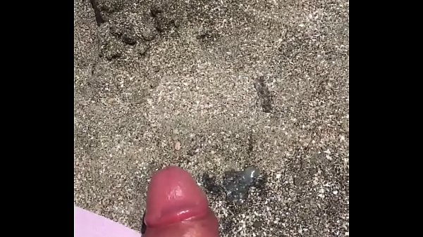 Public handjob on the nude beach