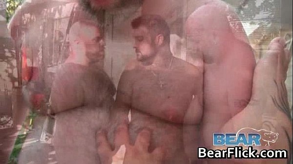 Horny gay bears fucking in the back yard gay porn